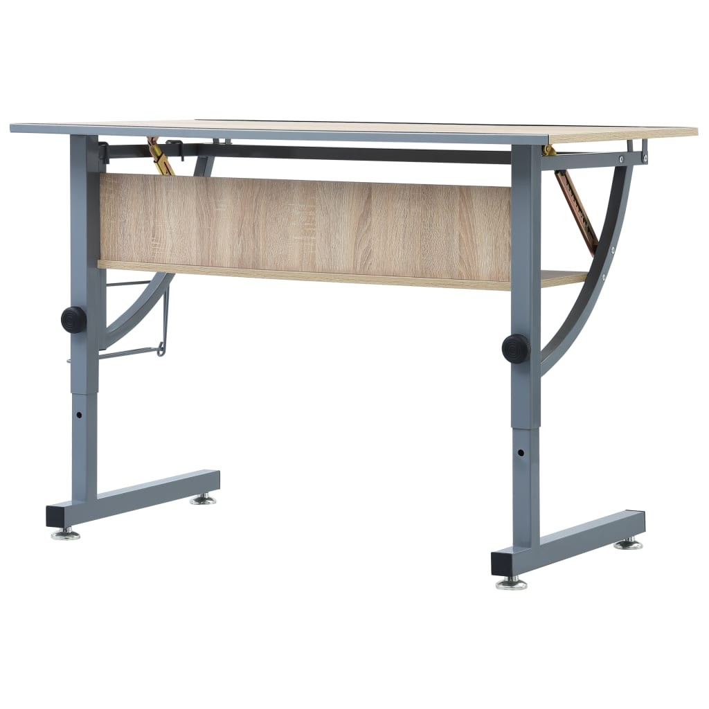 Teenagers Drafting Table Oak 110x60x87 cm MDF